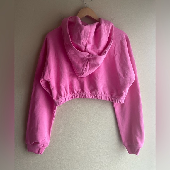 New Naked Wardrobe Women Pink Hoodie Size Large - Picture 3 of 9